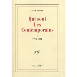 Qui sont les contemporains (Tome 1-1970-1974)