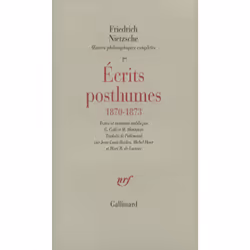 ISBN Écrits posthumes, Français, 392 pages