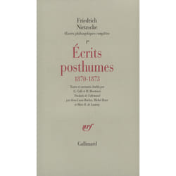 ISBN Écrits posthumes