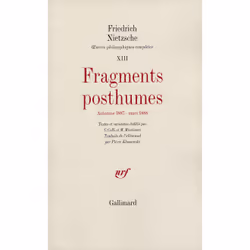 ISBN Fragments posthumes, Français, 456 pages