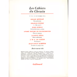 ISBN Les Cahiers du Chemin, Français, 176 pages