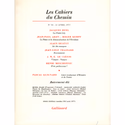 ISBN Les Cahiers du Chemin, Français, 160 pages