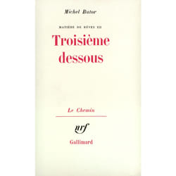 Matière de rêves, III : Troisième dessous