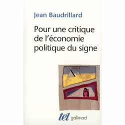 ISBN Pour une critique de l'économie politique du signe, Français, 288 pages