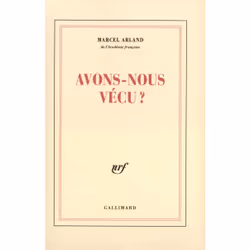 ISBN Avons-nous vécu ?, Français, 312 pages