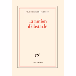 ISBN La Notion d'obstacle, Français, 112 pages