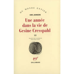 Une annee dans la vie de gesine cresspahl - vol03 - avril - juin 1968