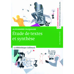 Étude de textes et synthèse