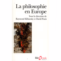 ISBN La Philosophie en Europe, Français, 816 pages