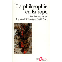 La philosophie en Europe
