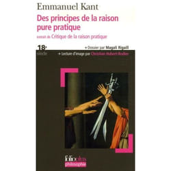 Des principes de la raison pure pratique - Extrait de "Critique de la raison pratique" (Broché)
