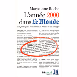 ISBN L'Année 2000 dans «Le Monde», Français, 496 pages