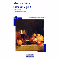 ISBN Essai sur le goût, Français, 128 pages