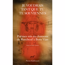 ISBN Je voudrais tant que tu te souviennes, Français, 272 pages