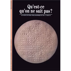 ISBN Qu'est-ce qu'on ne sait pas ?, Français, 112 pages