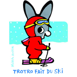 Trotro fait du ski