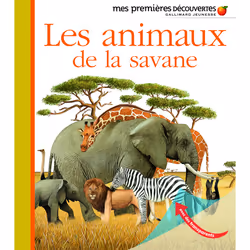 ISBN Les animaux de la savane, Français, 24 pages