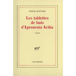 Les tablettes de buis d'apronenia avitia roman