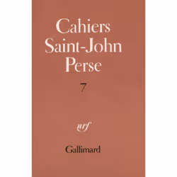 ISBN Cahiers Saint-John Perse, Français, 160 pages