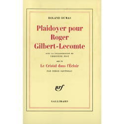ISBN Plaidoyer pour Roger Gilbert-Lecomte