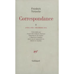 Correspondance : Avril 1869 - Décembre 1874