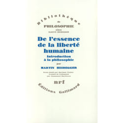 De l'essence de la liberté humaine - introduction à la philosophie