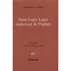 ISBN Saint-Leger Leger traducteur de Pindare