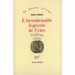 ISBN L'insoutenable légèreté de l'être, Français, 396 pages