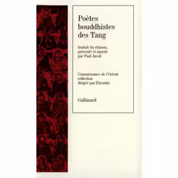 ISBN Poètes bouddhistes des Tang, Français, 112 pages