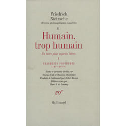 Humain, trop humain t.1