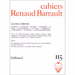 ISBN Cahiers Renaud Barrault, Français, 124 pages