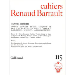 Cahiers renaud barrault - agatha christie
