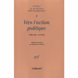 ISBN Vers l'action politique, Français, 176 pages