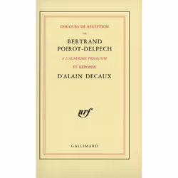 ISBN Discours de réception à l'Académie française et réponse d'Alain Decaux, Français, 80 pages