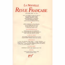 ISBN La Nouvelle Revue Française, Français, 128 pages