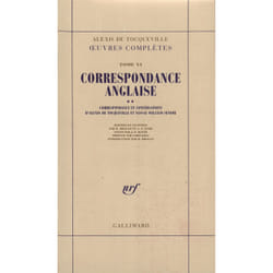 Correspondance anglaise d'alexis de tocqueville et nassau william