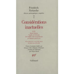 ISBN Considérations inactuelles I et II