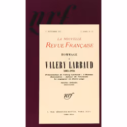 ISBN Hommage à Valery Larbaud, Français, 252 pages