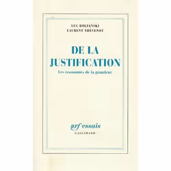 ISBN De La Justification Les Economies De La Grandeur, société, Français