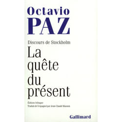 La quête du présent - discours de Stockholm