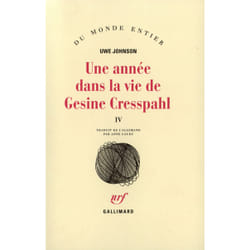 Une annee dans la vie de gesine cresspahl - vol04 - juin 1968 - aout 1968
