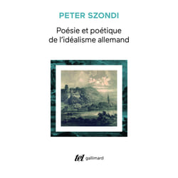 ISBN Poésie et poétique de l'idéalisme allemand