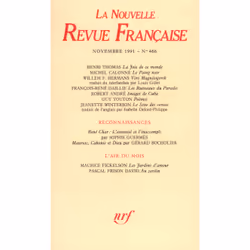 ISBN La Nouvelle Revue Française, Français, 128 pages