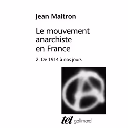 ISBN Le mouvement anarchiste en France, Français, 448 pages