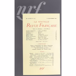 ISBN La Nouvelle Revue Française, Français, 928 pages