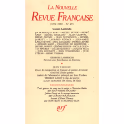 ISBN La Nouvelle Revue Française, Français, 144 pages