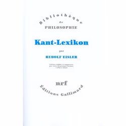 ISBN Kant-Lexikon, philosophie, Français