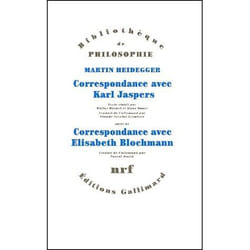Correspondance avec Karl Jaspers - correspondance avec Elisabeth Blochmann