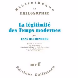 ISBN La Legitimite Des Temps Modernes, philosophie, Français, Livre broché