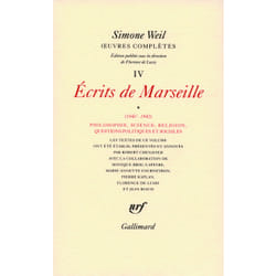 Oeuvres complètes t.4-1 - écrits de Marseille 1940-1942